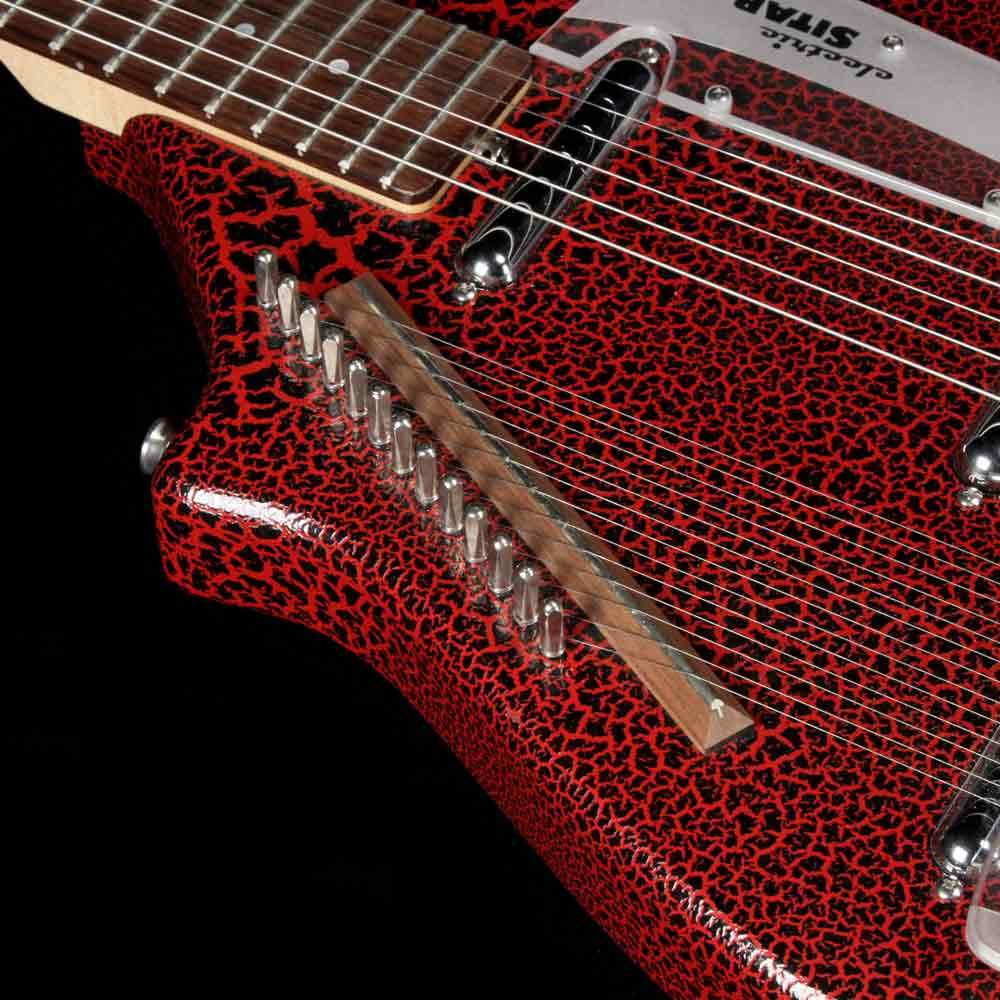 Jerry Jones Master Sitar Red Crackle 2002 — 9