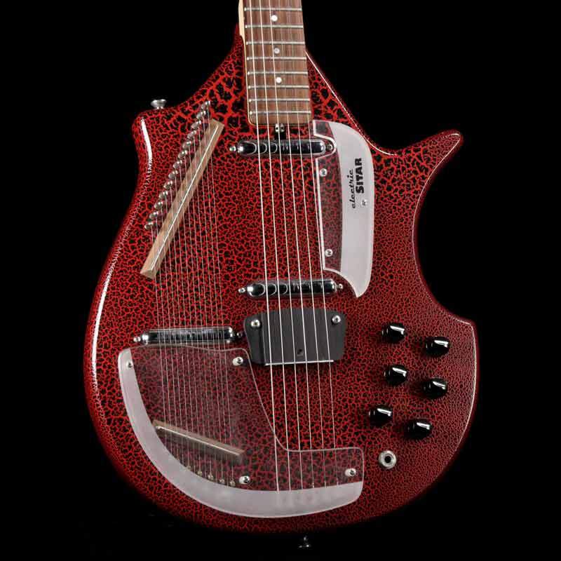 Jerry Jones Master Sitar Red Crackle 2002 — 1