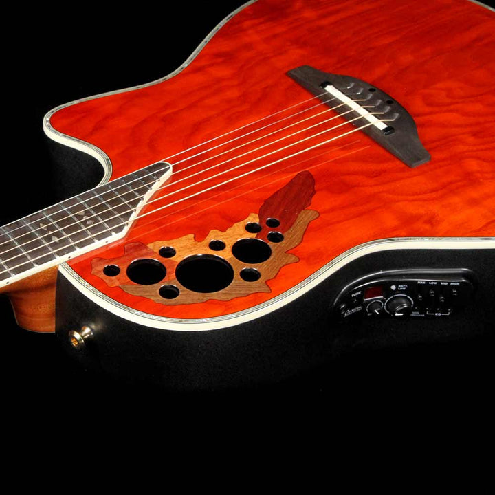 Ovation Elite Plus Contour C2078AXP Acoustic-Electric Olive Ash Burl