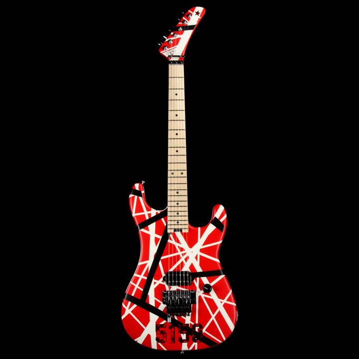 EVH Striped Series 5150 Striped Red Black and White