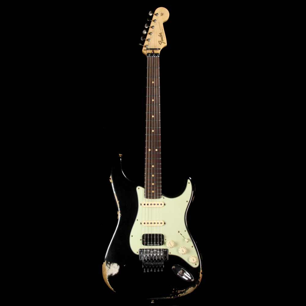 Fender Custom Shop ZF Stratocaster Music Zoo Exclusive Heavy Relic Black — 2
