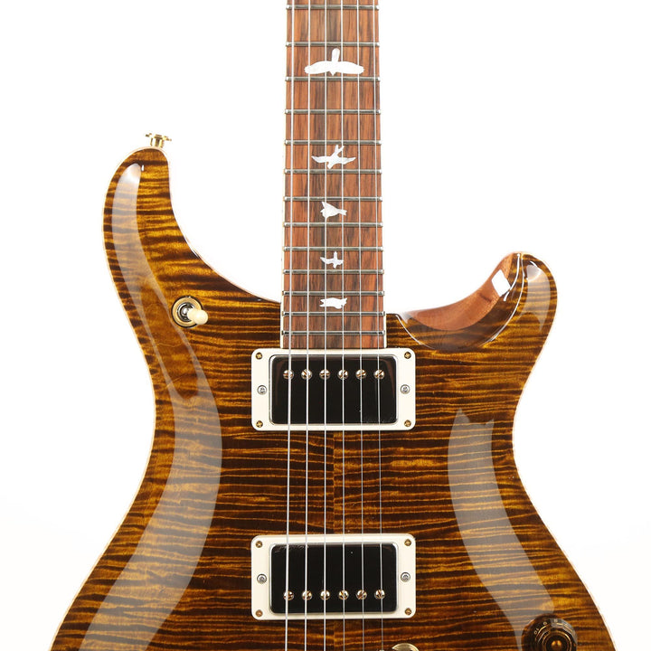 PRS McCarty 594 Wood Library Artist Grade Flame Maple and Brazilian Rosewood Fretboard Black Gold Burst