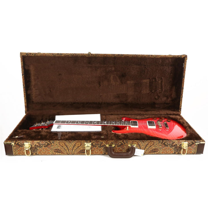 PRS McCarty 594 Wood Library Artist Grade Flame Maple and Brazilian Rosewood Fretboard Bonnie Pink Cherry Burst