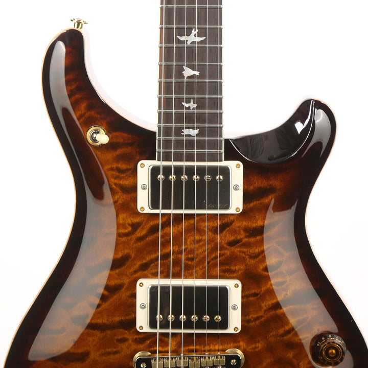 PRS McCarty 594 Wood Library 10-Top Quilt Maple and Brazilian Rosewood Fretboard Black Gold Burst