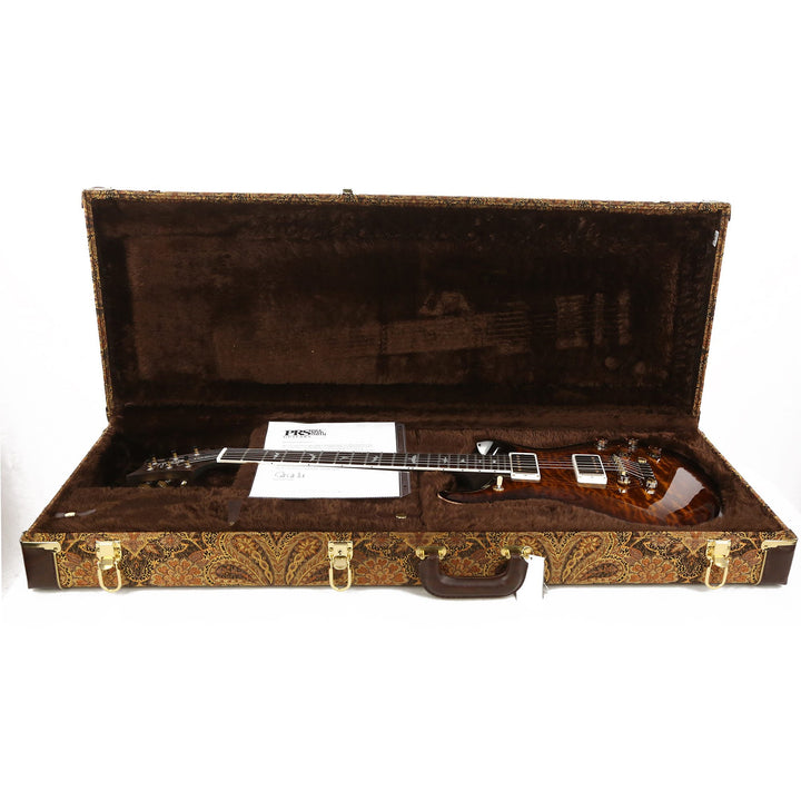 PRS McCarty 594 Wood Library 10-Top Quilt Maple and Brazilian Rosewood Fretboard Black Gold Burst