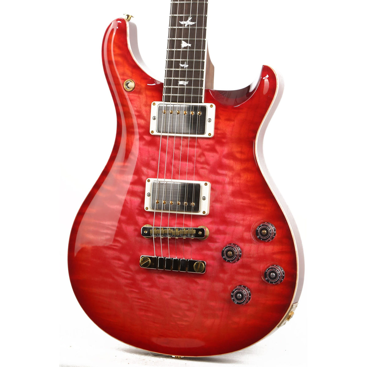 PRS McCarty 594 Wood Library 10-Top Quilt Maple and Brazilian Rosewood Fretboard Bonnie Pink — 6