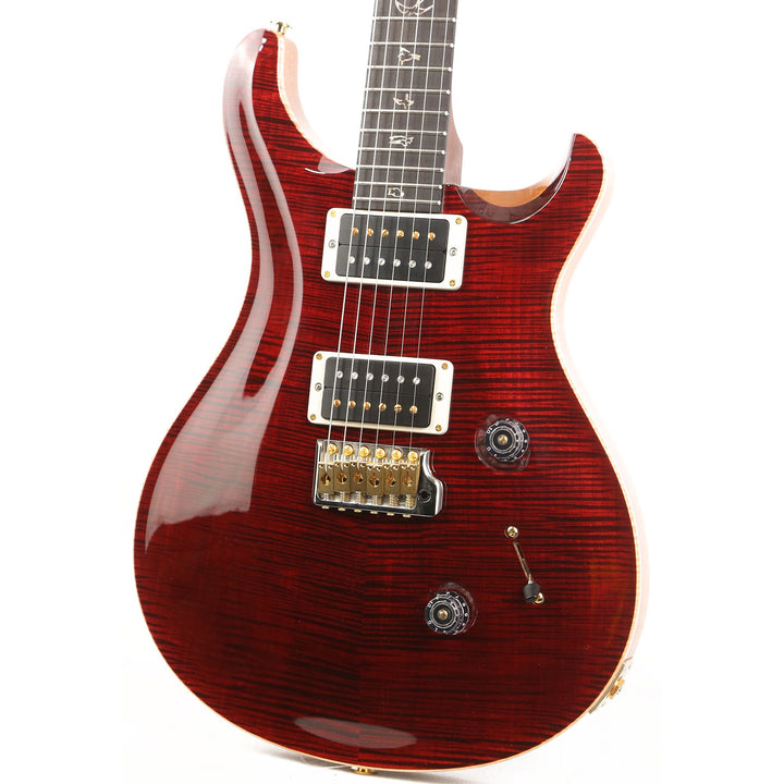 PRS Custom 24 Wood Library West Coast Flame Maple and Rosewood Neck Red Tiger