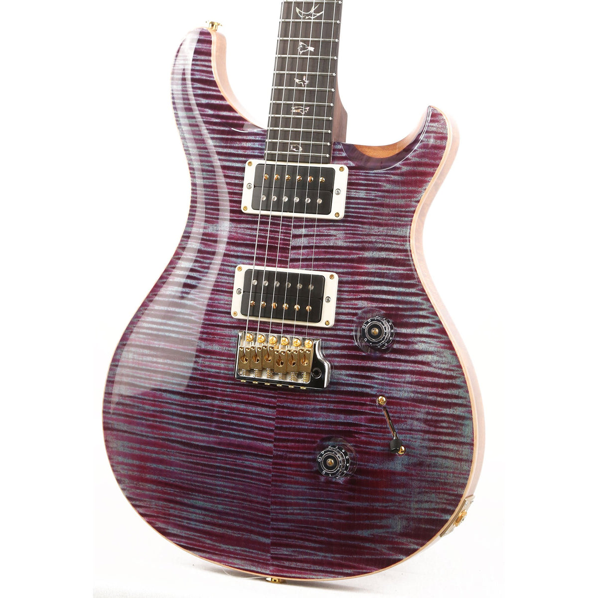 PRS Custom 24 Wood Library West Coast Flame Maple and Rosewood Neck Violet — 7