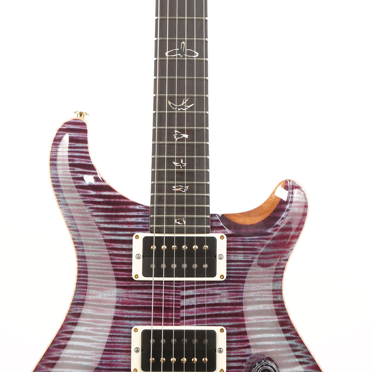 PRS Custom 24 Wood Library West Coast Flame Maple and Rosewood Neck Violet — 8