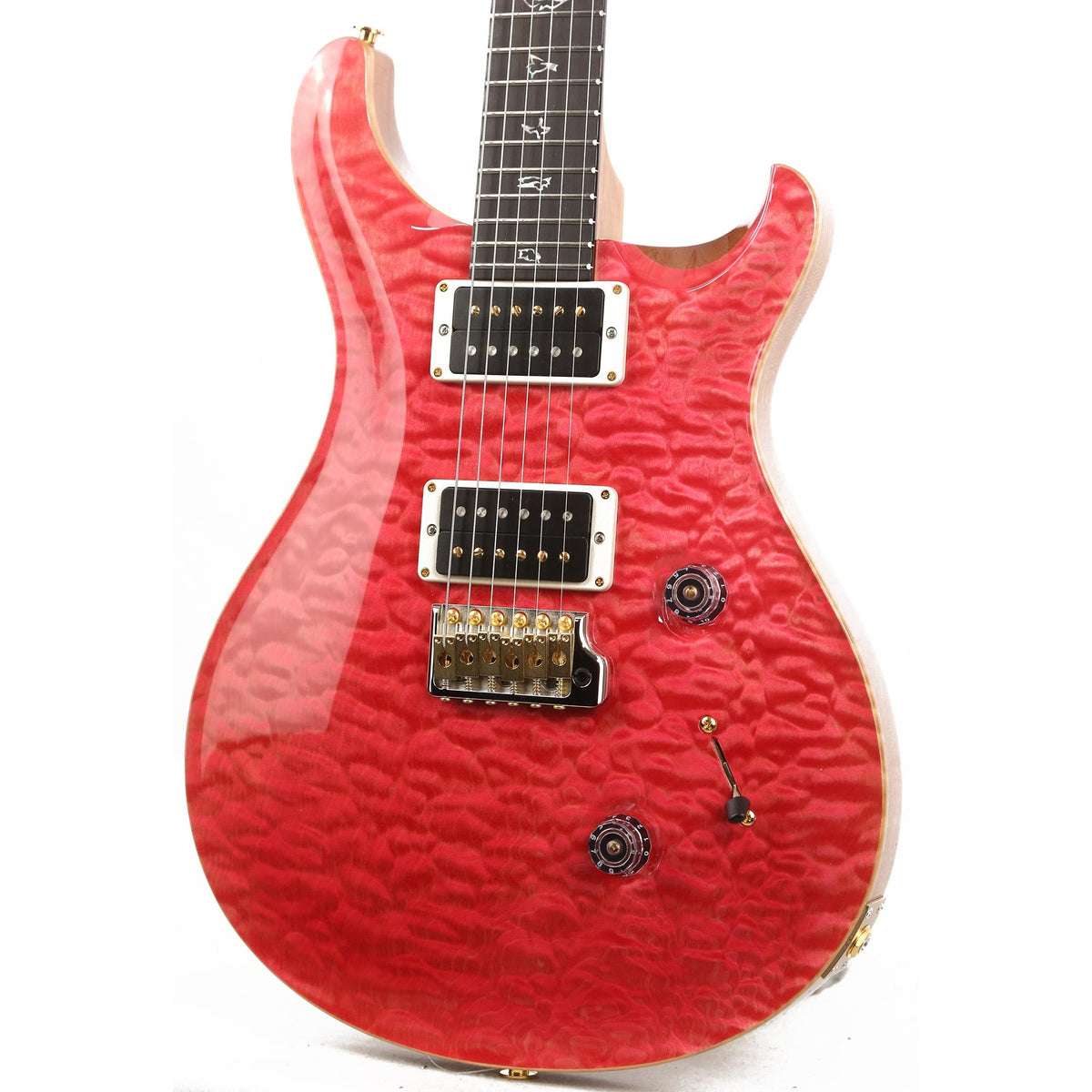 PRS Custom 24 Wood Library Artist Grade Quilt Maple Top Bonnie Pink — 6