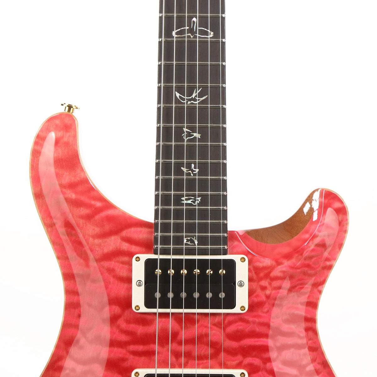 PRS Custom 24 Wood Library Artist Grade Quilt Maple Top Bonnie Pink — 7