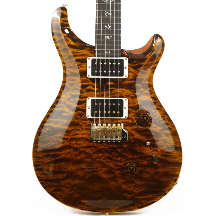 PRS Custom 24 Wood Library Artist Grade Quilt Maple Top Yellow Tiger