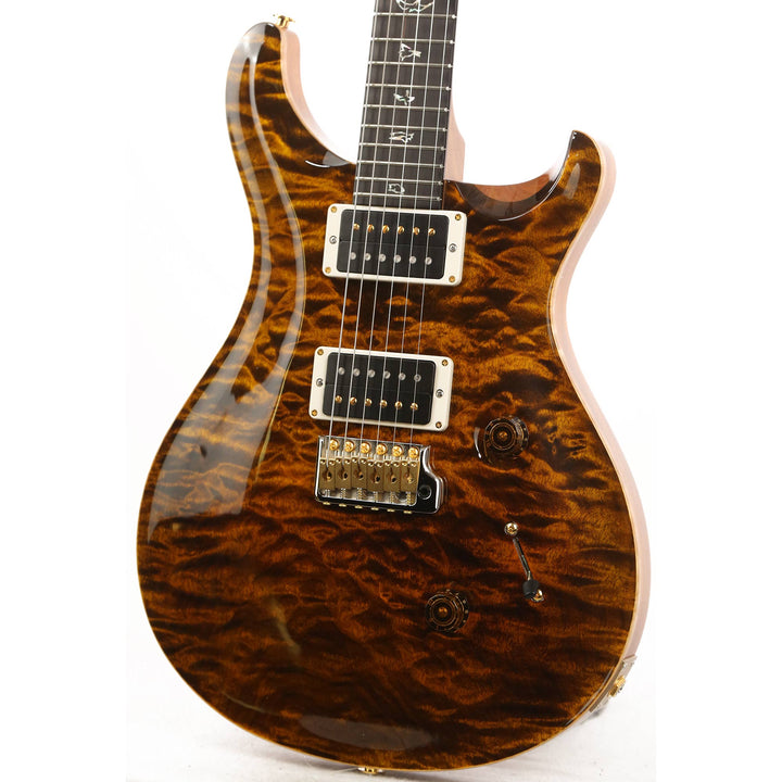 PRS Custom 24 Wood Library Artist Grade Quilt Maple Top Yellow Tiger