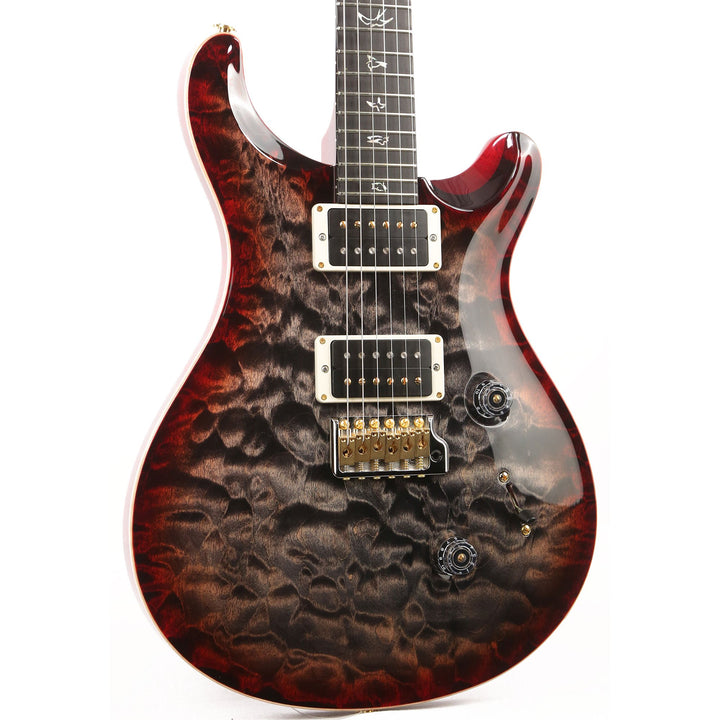 PRS Custom 24 Wood Library Artist Grade Quilt Maple Top Charcoal Cherry