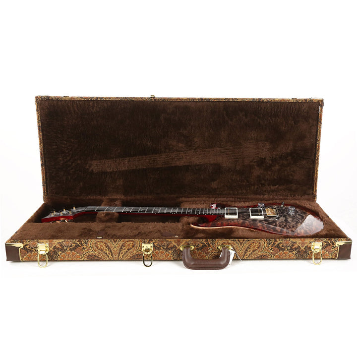 PRS Custom 24 Wood Library Artist Grade Quilt Maple Top Charcoal Cherry