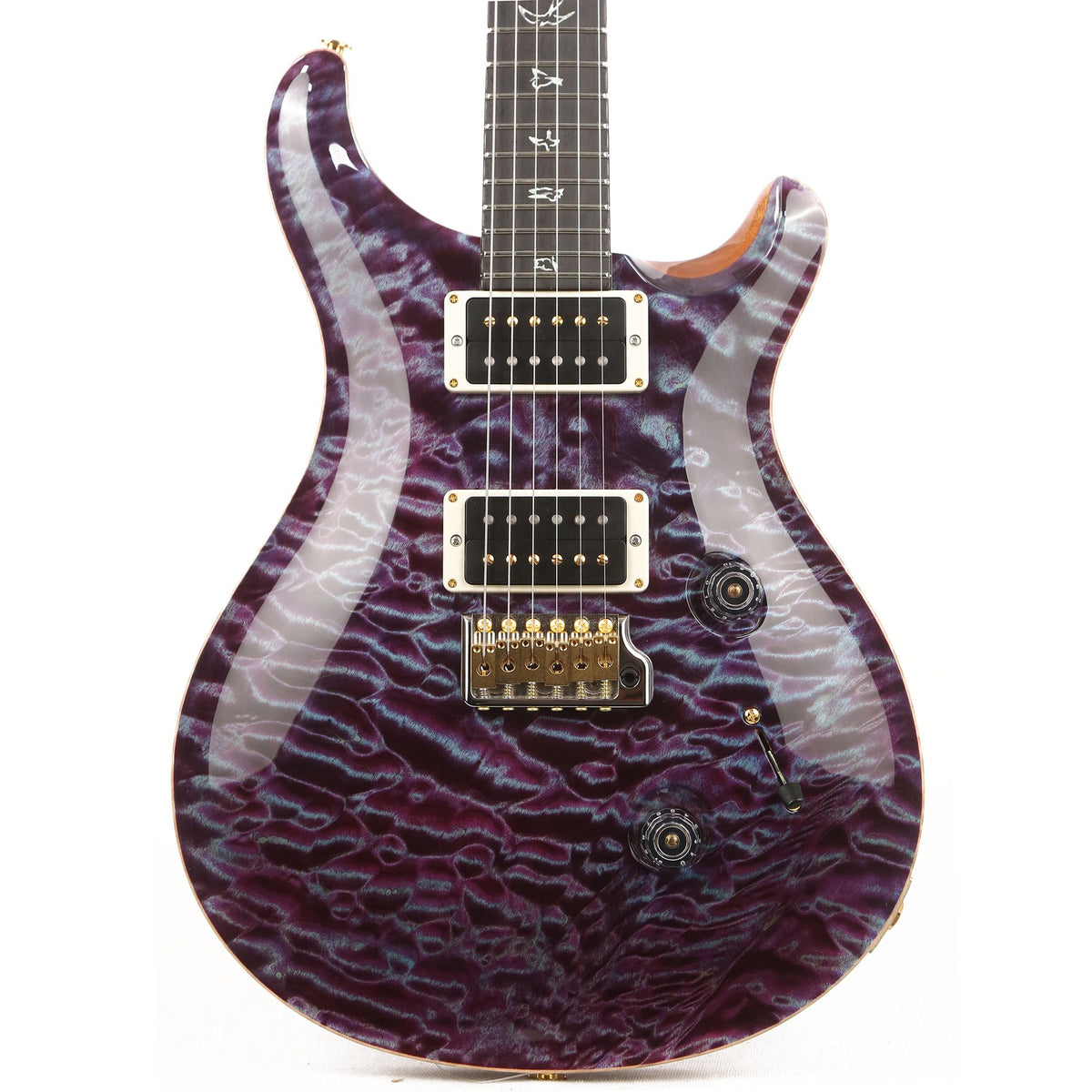 PRS Custom 24 Wood Library Artist Grade Quilt Maple Top Violet — 1