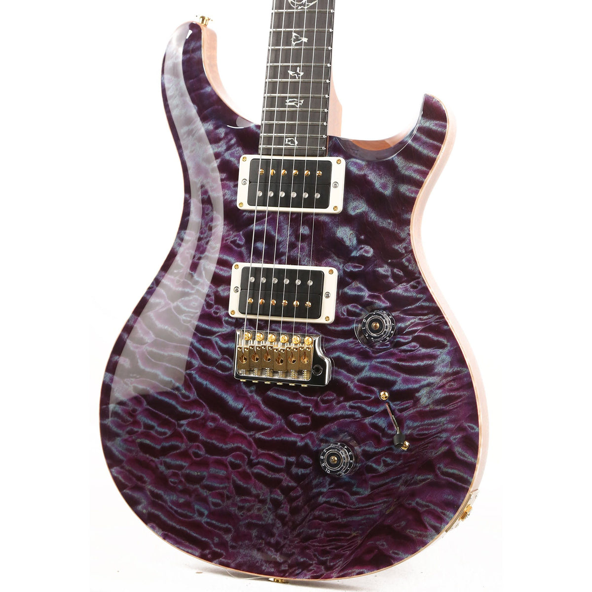 PRS Custom 24 Wood Library Artist Grade Quilt Maple Top Violet — 6