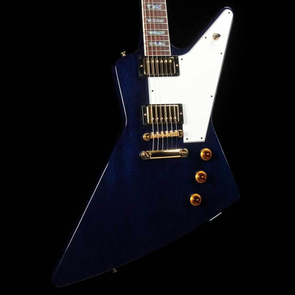 Gibson Custom Shop 1958 Korina Explorer Reissue Trans Blue 2003 — 1