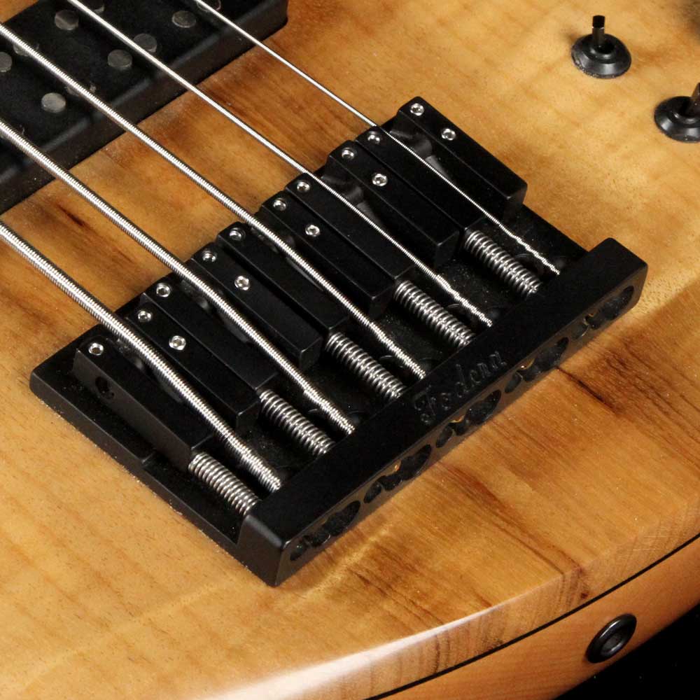 Fodera Emperor Standard Special 5-String Bass Flame Myrtle Natural — 8