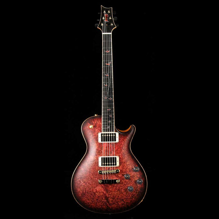 PRS Singlecut McCarty 594 Private Stock Satin Faded Red Tiger Smoked Burst