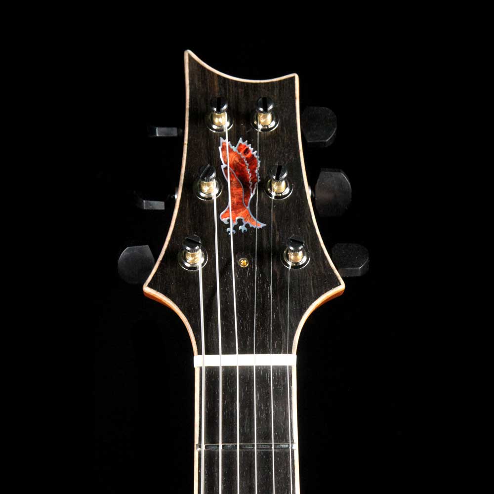 PRS Singlecut McCarty 594 Private Stock Satin Faded Red Tiger Smoked Burst — 4