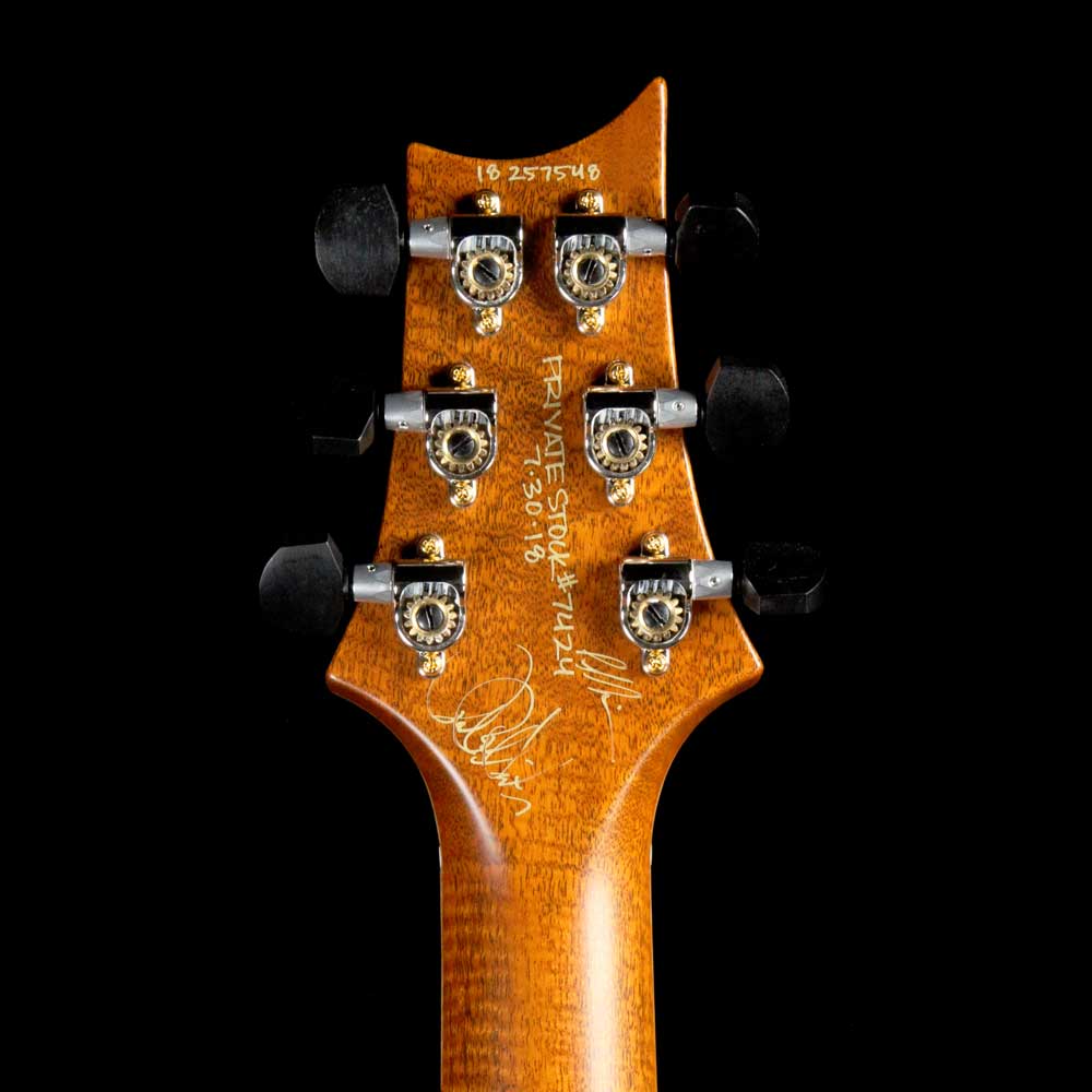 PRS Singlecut McCarty 594 Private Stock Satin Faded Red Tiger Smoked Burst — 5
