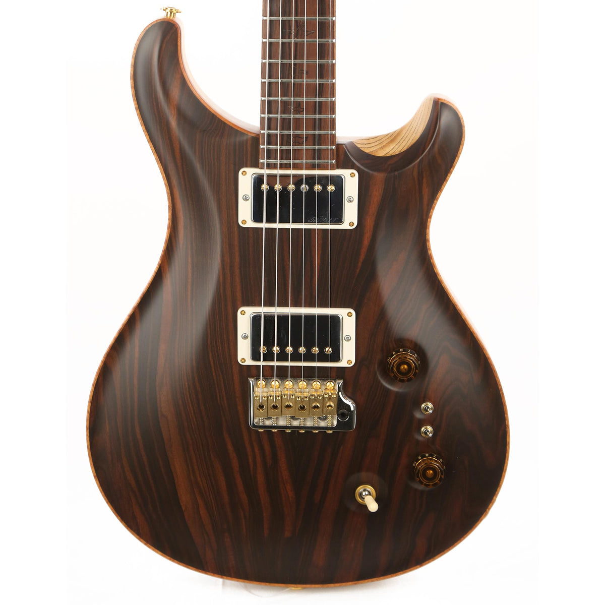 PRS Private Stock Custom 22 Macassar Ebony Top and 10k Gold Inlays Natural Satin — 1