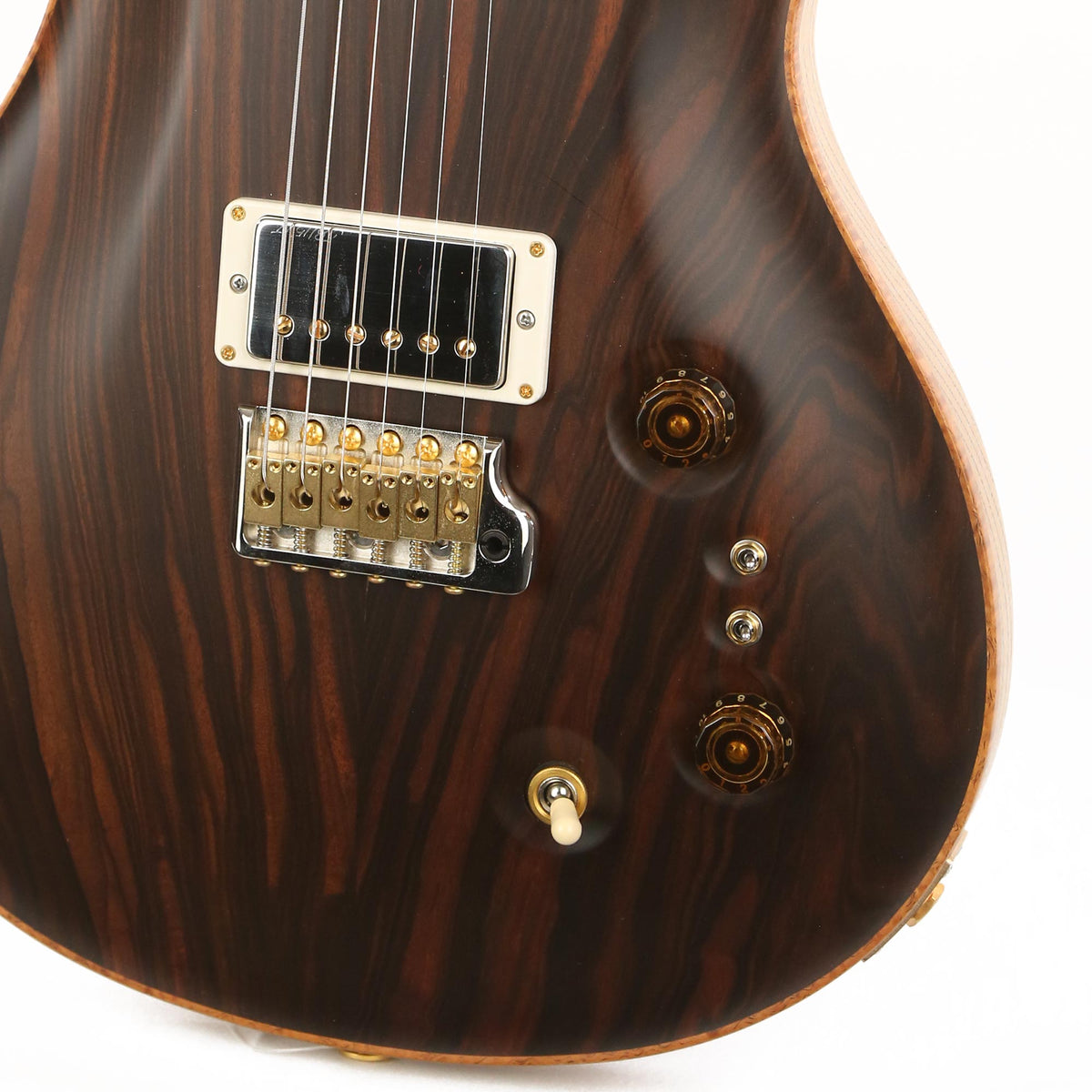 PRS Private Stock Custom 22 Macassar Ebony Top and 10k Gold Inlays Natural Satin — 8