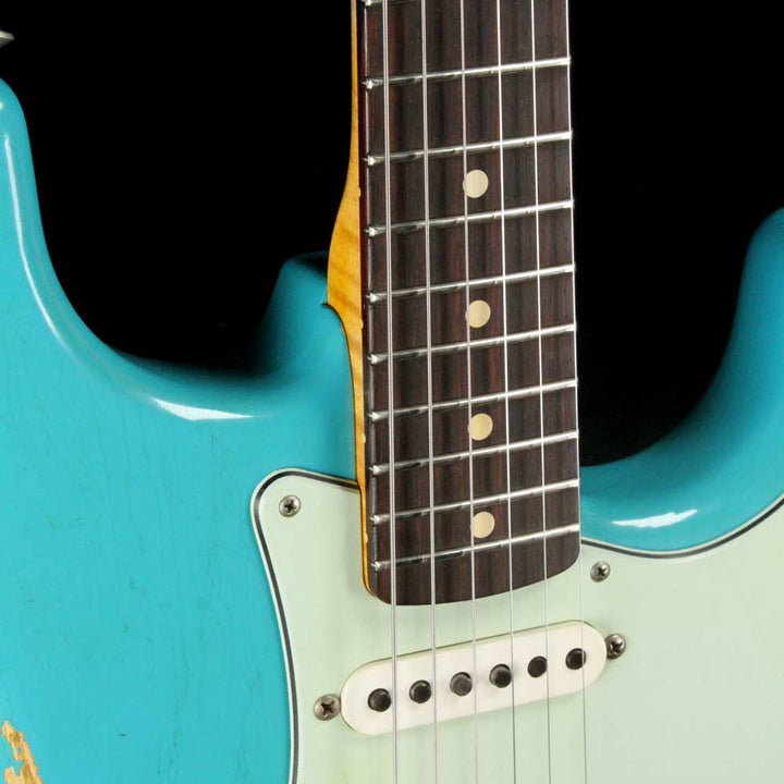 Fender Custom Shop '60 Stratocaster Faded Taos Turquoise Heavy Relic 2017