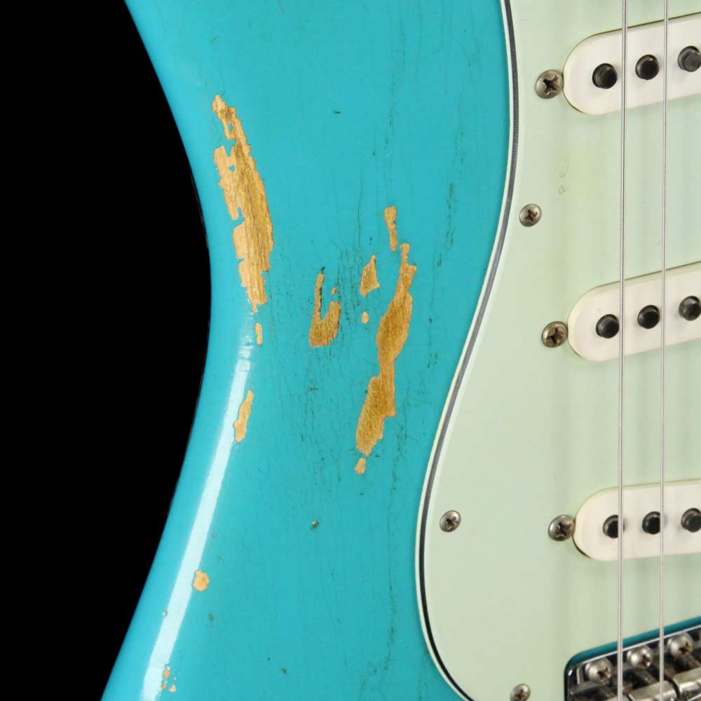 Fender Custom Shop '60 Stratocaster Faded Taos Turquoise Heavy Relic 2017 — 6