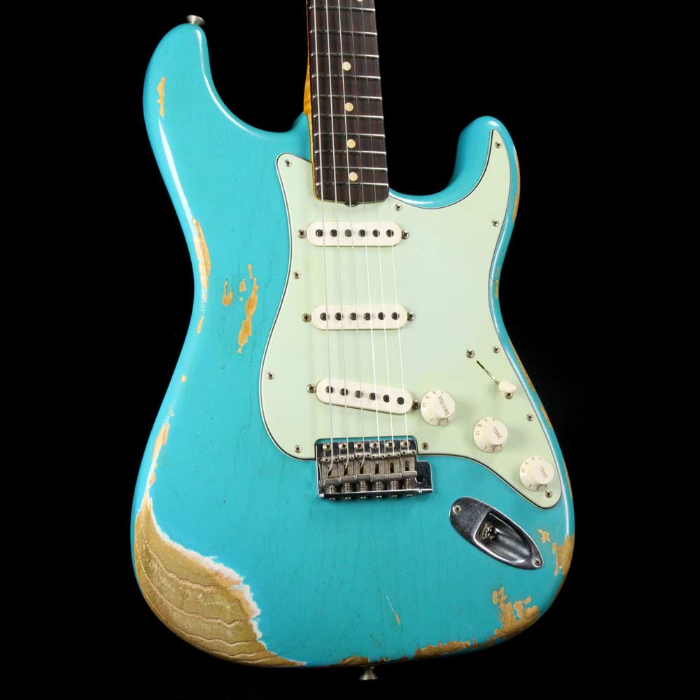 Fender Custom Shop '60 Stratocaster Faded Taos Turquoise Heavy Relic 2017 — 1