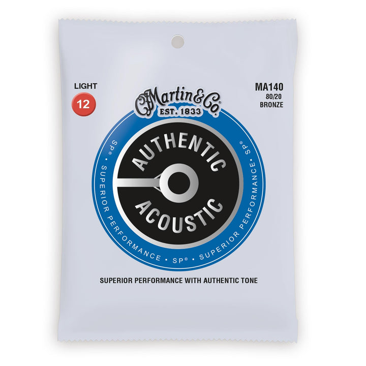 Martin Authentic Acoustic SP 80/20 Bronze Acoustic Strings (Light 12-54)