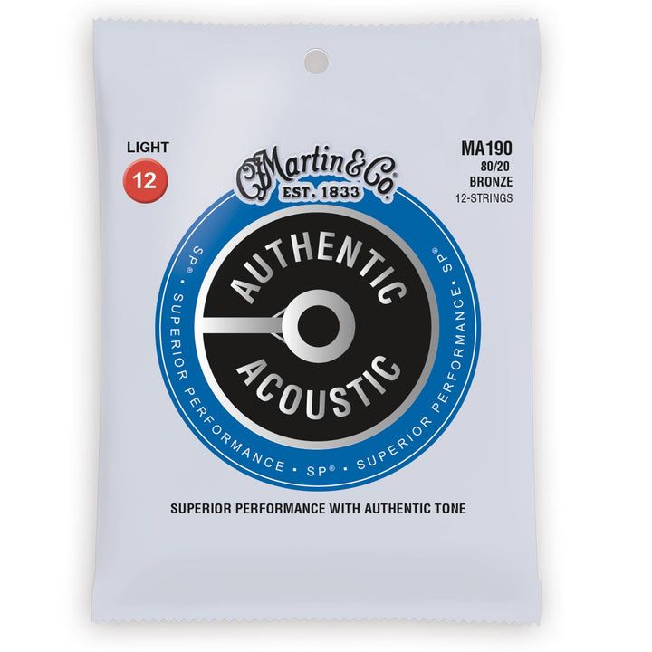 Martin Authentic Acoustic SP 80/20 Bronze 12-String Acoustic Strings (Light 12-54)