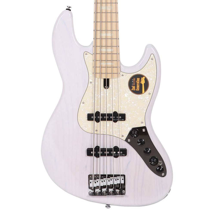 Sire Guitars Marcus Miller V7 Vintage Swamp Ash 5-String Bass 2nd Generation White Blonde