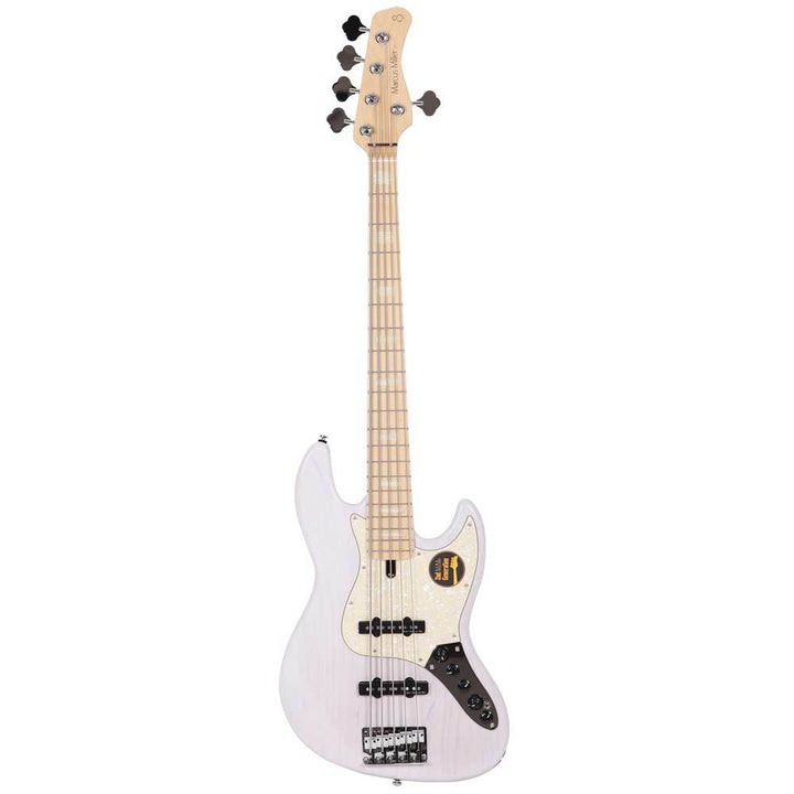 Sire Guitars Marcus Miller V7 Swamp Ash 5-String Bass 2nd Generation White Blonde