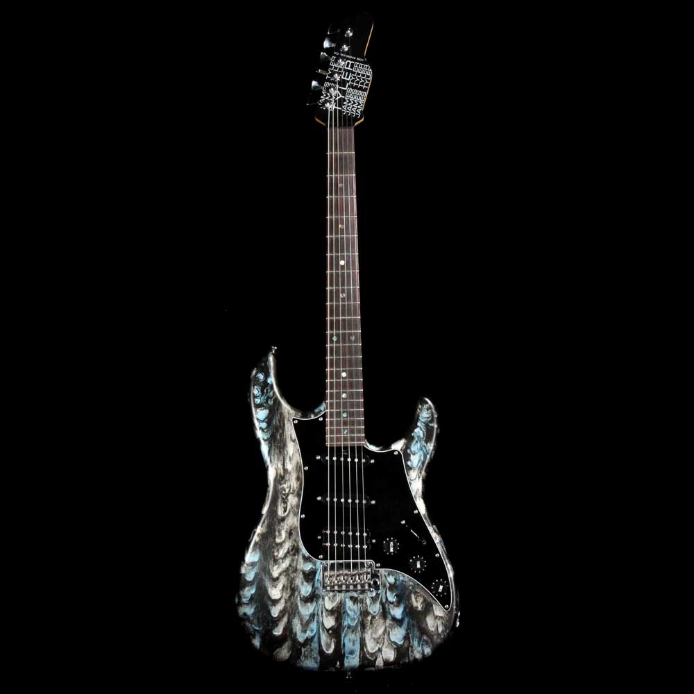 James Tyler Guitars Classic Made in Japan Schmear Blue and Black — 2