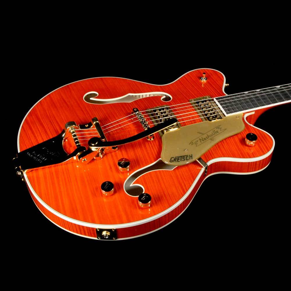 Gretsch G6620TFM Players Edition Nashville with Bigsby Orange Stain — 7