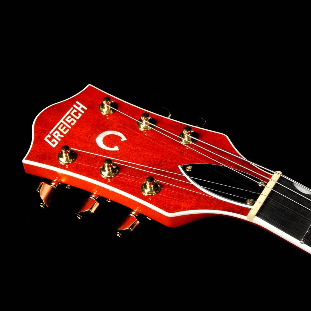 Gretsch G6120T Players Edition Nashville Left-Handed Orange Stain — 4
