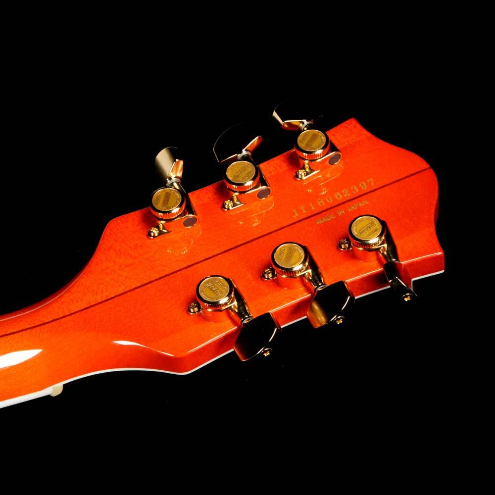 Gretsch G6120T Players Edition Nashville Left-Handed Orange Stain — 5