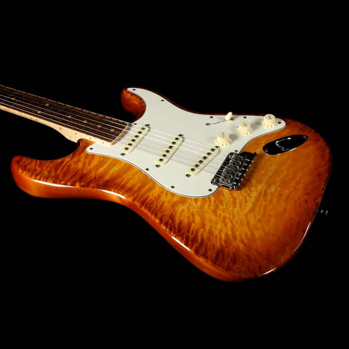 Fender Select Stratocaster Quilt Maple Iced Tea Burst 2013