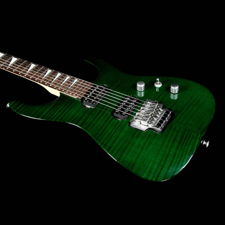 Jackson Dinky DR3 Reverse Headstock Transparent Green