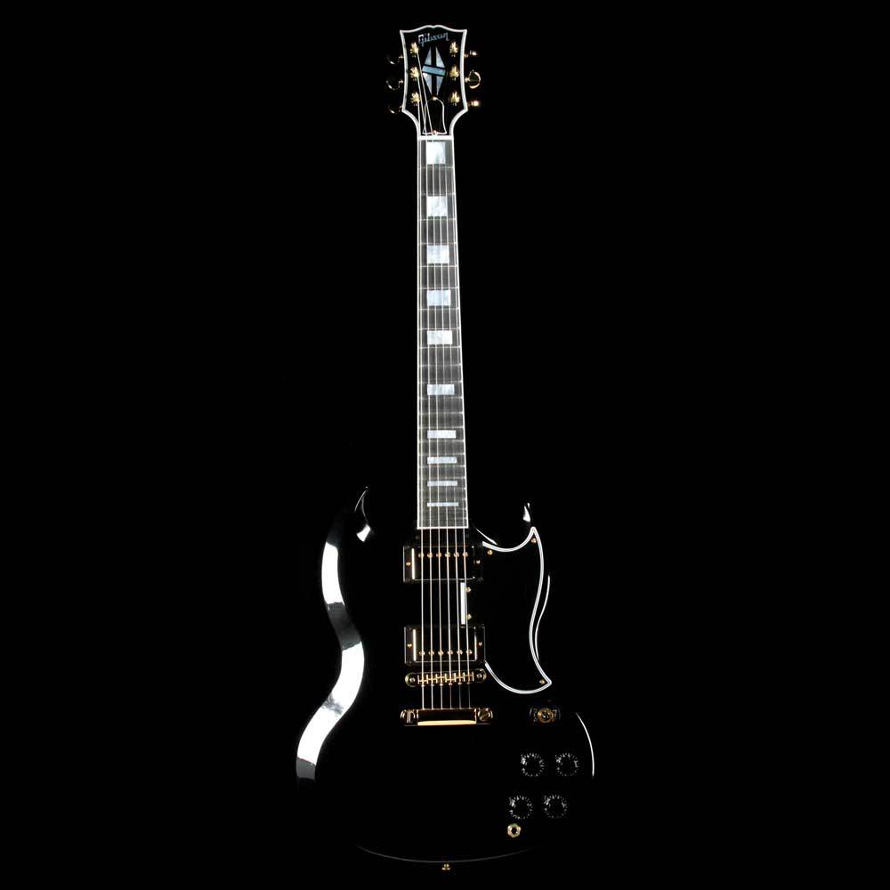 Gibson Custom Shop SG Custom Ebony | The Music Zoo