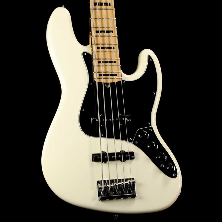 Fender American Deluxe V 5-String Jazz Bass Olympic White 2012