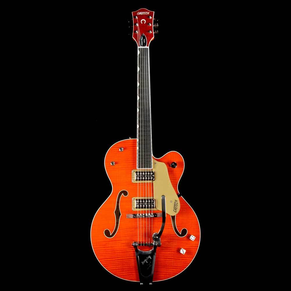 Gretsch G6120SSU-OFLM Brian Setzer Nashville Tiger Flame Maple — 2