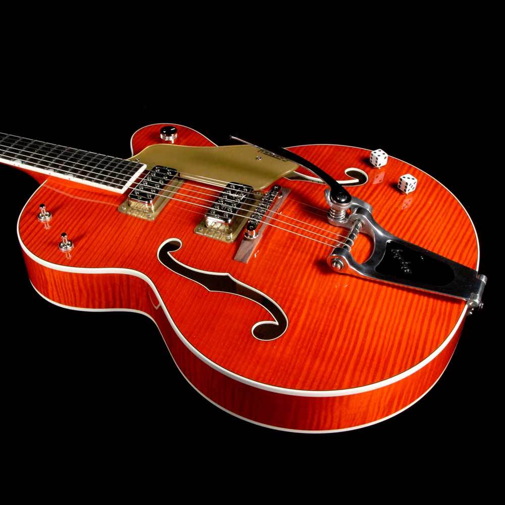 Gretsch G6120SSU-OFLM Brian Setzer Nashville Tiger Flame Maple — 8