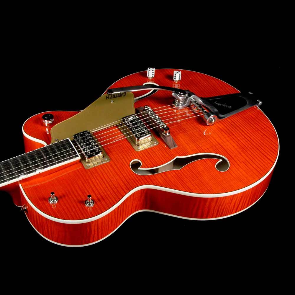 Gretsch G6120SSU-OFLM Brian Setzer Nashville Tiger Flame Maple — 9