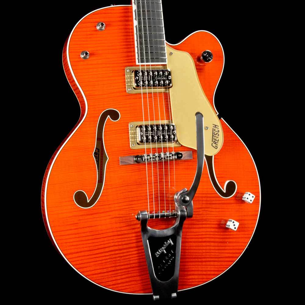 Gretsch G6120SSU-OFLM Brian Setzer Nashville Tiger Flame Maple — 1