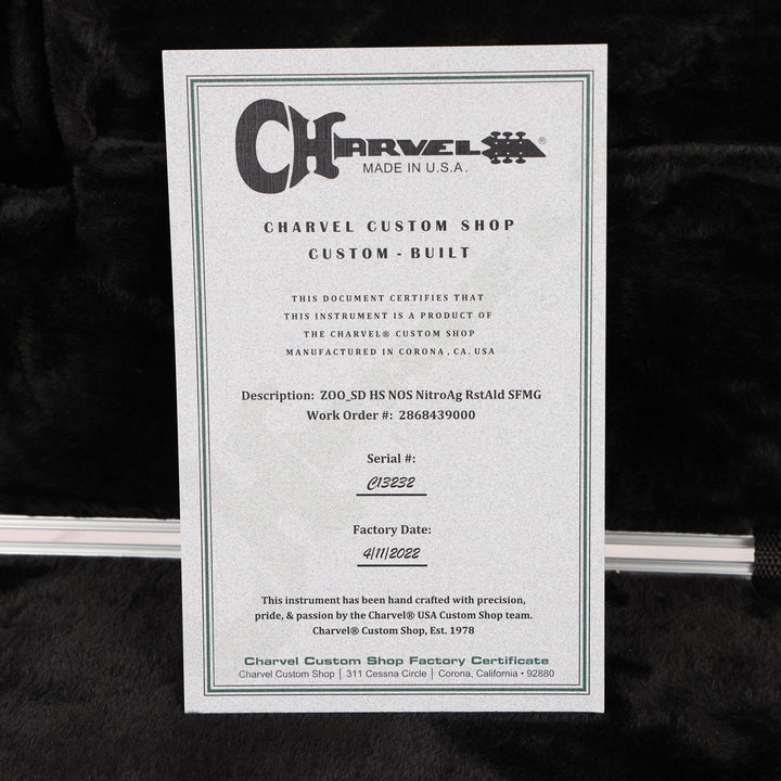 Charvel Custom Shop San Dimas HS Nitro Aged Roasted Alder Seafoam Green