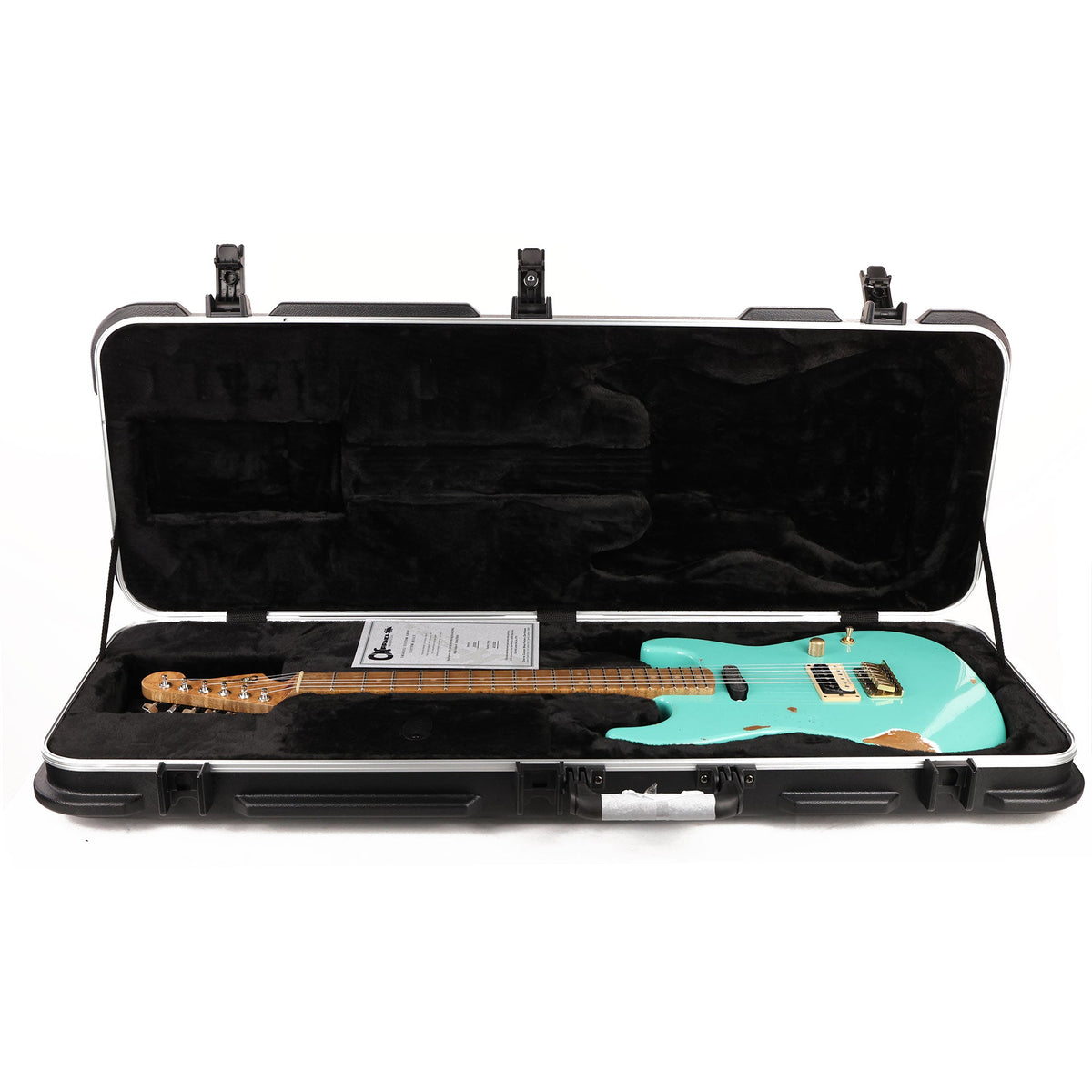 Charvel Custom Shop San Dimas HS Nitro Aged Roasted Alder Seafoam Green — 12