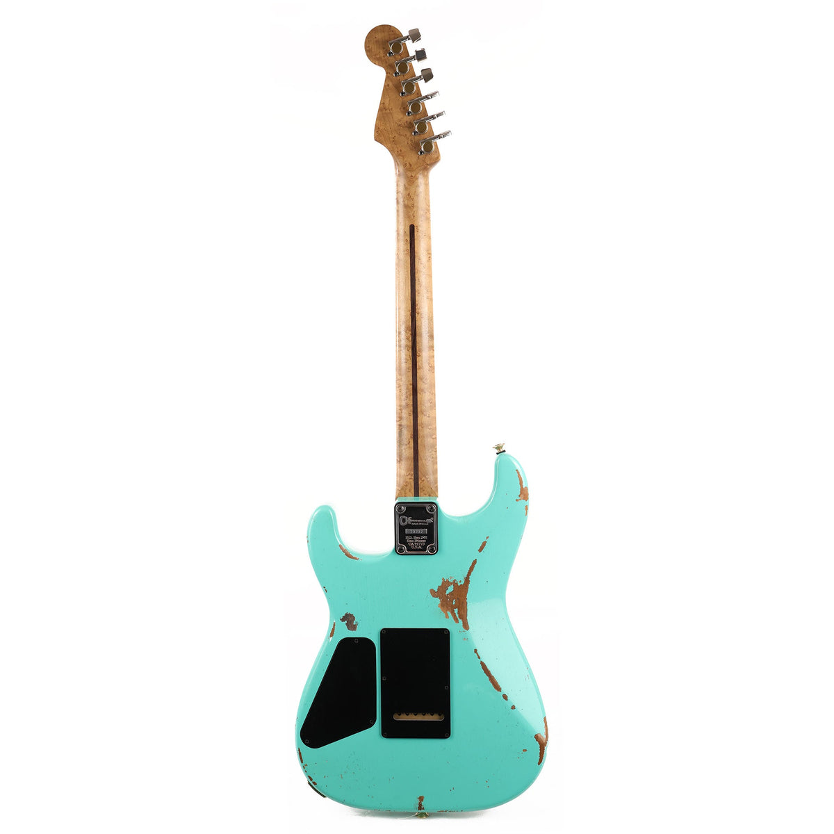 Charvel Custom Shop San Dimas HS Nitro Aged Roasted Alder Seafoam Green — 3